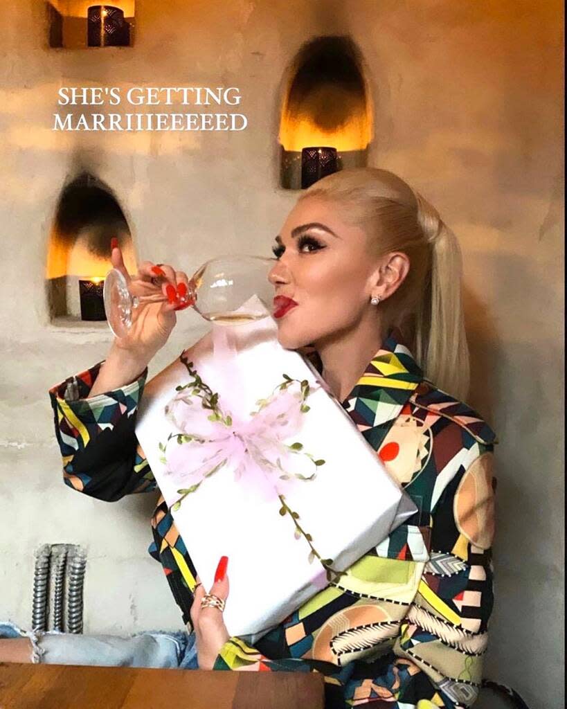 Gwen Stefani, Bridal Shower, Instagram