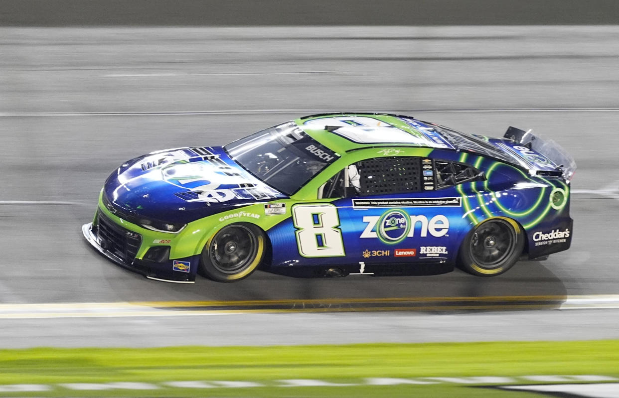 Kyle Busch during qualifying for the NASCAR Daytona 500 auto race Wednesday, Feb. 14, 2024, at Daytona International Speedway in Daytona Beach, Fla. (AP Photo/Chris O'Meara)