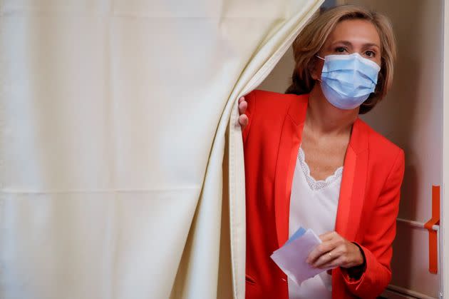 Contrairement à Xavier Bertrand, Valérie Pécresse pourra voter pour elle-même au congrès LR (Valerie Pecresse durant le second tour des régionales et départementales le 27 juin 2021 à Velizy-Villacoublay par REUTERS/Sarah Meyssonnier) (Photo: Sarah Meyssonnier via Reuters)