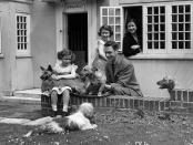 <p>King George VI and the Queen Mother taught their children, Princess Elizabeth and Princess Margaret, to love dogs from an early age.</p>