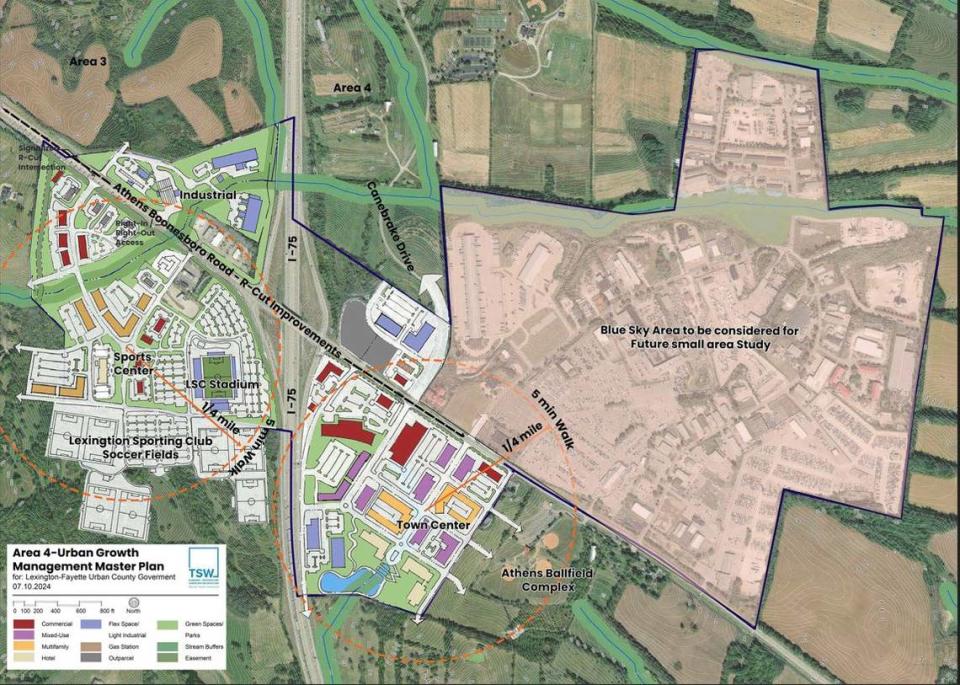 The Blue Sky area near Interstate 75 is part of the proposed 2,800 acres that will be added to Lexington’s growth boundary in coming years.