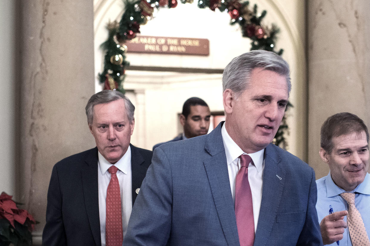 Mark Meadows Kevin McCarthy Tom Williams/CQ Roll Call/Getty Images