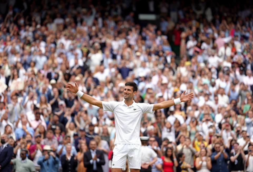 Novak Djokovic will bid for a seventh Wimbledon title (John Walton/PA) (PA Archive)