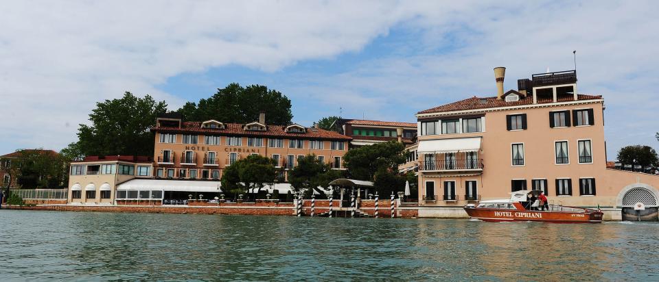 VENICE, ITALY - APRIL 24:  An exterior view of the Cipriani hotel on April 24, 2009 in Venice, Italy. Salma Hayek and Francois-Henri Pinault are reportedly renewing their vows this weekend in Venice.  (Photo by Luca Ghidoni/Getty Images)