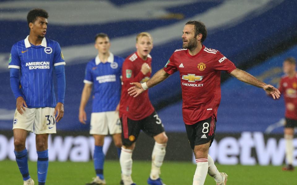 Juan Mata makes the difference Manchester United win at Brighton (again) in Carabao Cup - GETTY