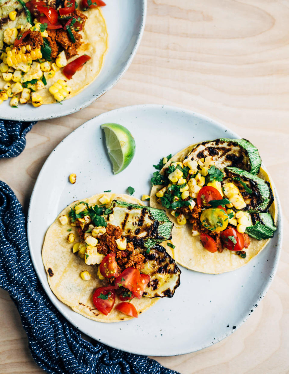 Grilled Zucchini Tacos With Sunflower Seed Chorizo From Brooklyn Supper