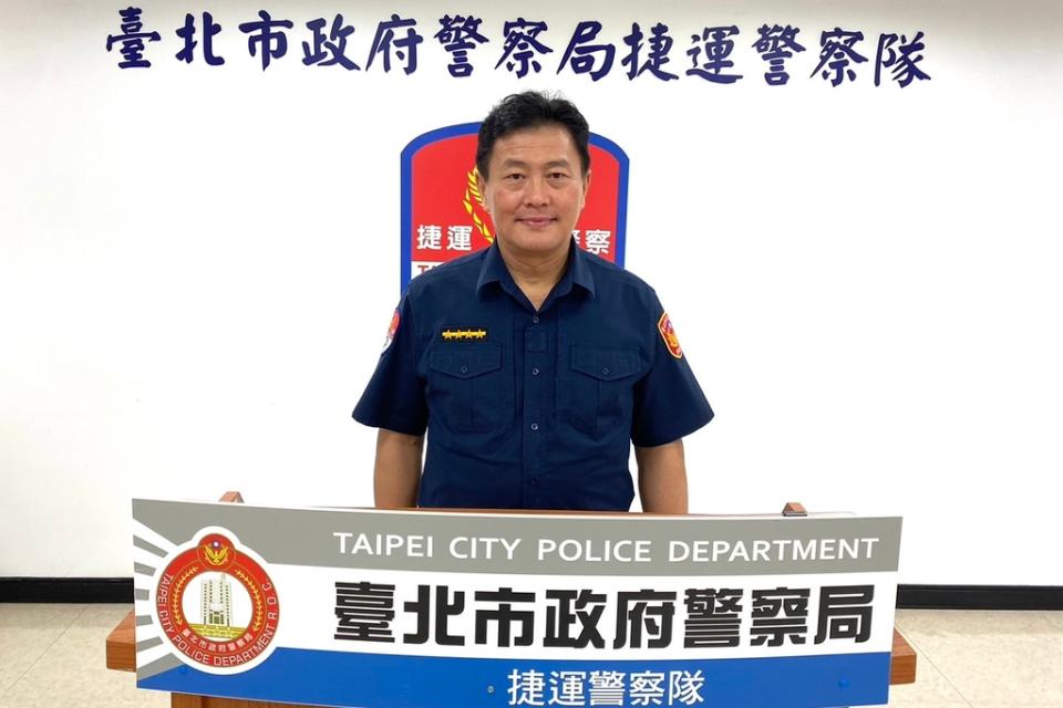 圖說：發言人捷運警察隊第一分隊副分隊長蕭雨特。
