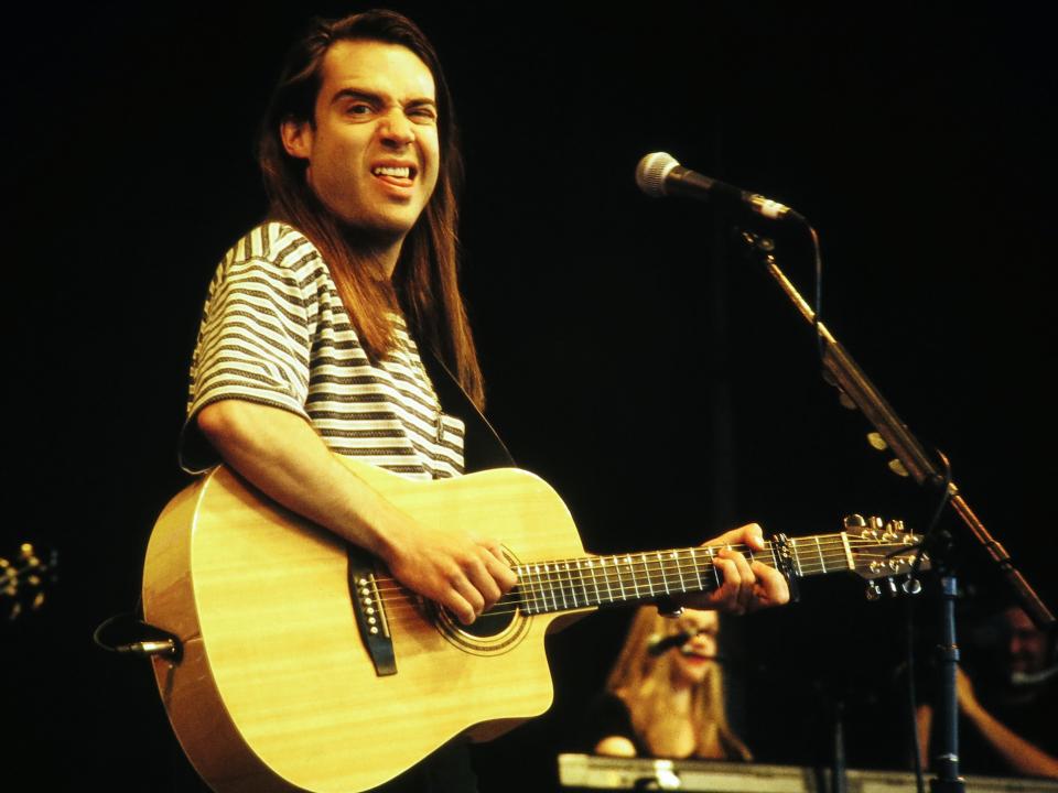 Crash Test Dummies perform at Kiss Concert in Great Woods, Mansfield, Massachusettes, June 4, 1994.