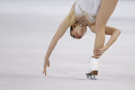 Figure Skating - ISU World Figure Skating Championships - Ladies Free Skate program - Boston, Massachusetts, United States - 02/04/16 - Ashley Wagner of the United States competes. REUTERS/Brian Snyder