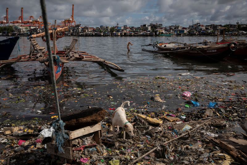 Tides of trash in Pasig River