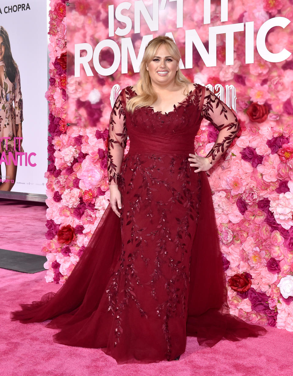 <p>Rebel wowed in a custom number by Paolo Sebastian at the pink carpet event. <em>[Photo: Getty]</em> </p>