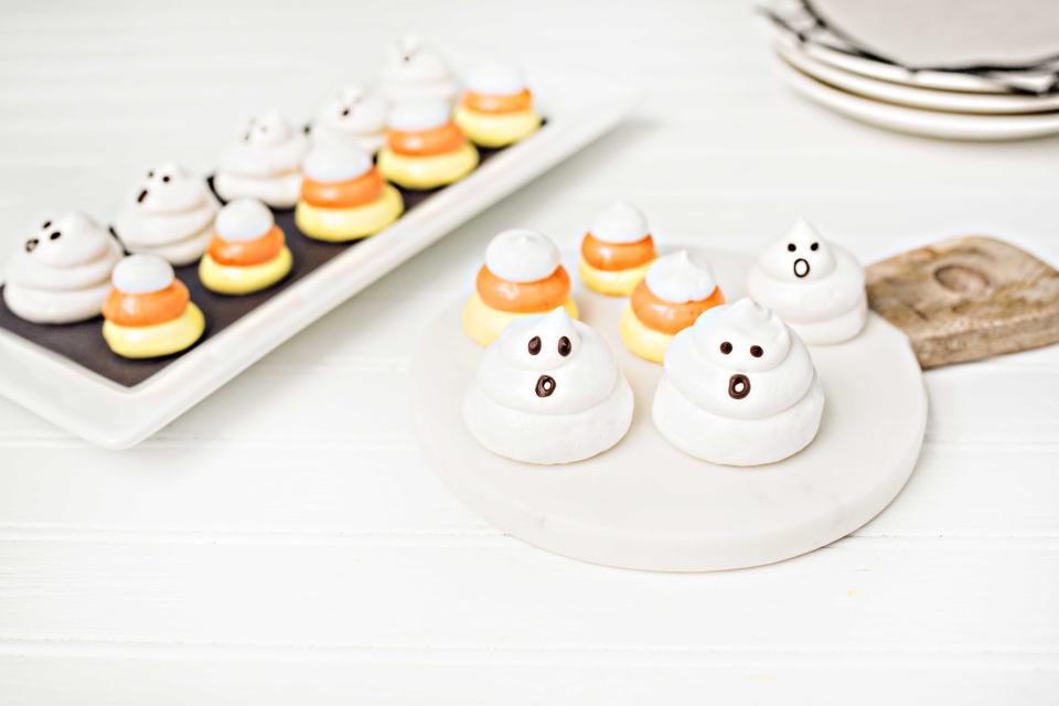 Boozy Ghost Meringues