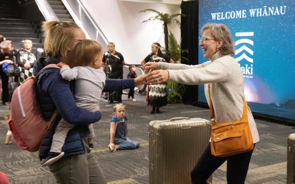 Families were reunited this week as the Aus-NZ bubble opened - Getty