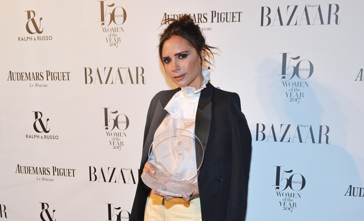 Victoria Beckham has unwittingly sparked a parenting debate about gender stereotyping [Photo: Getty]