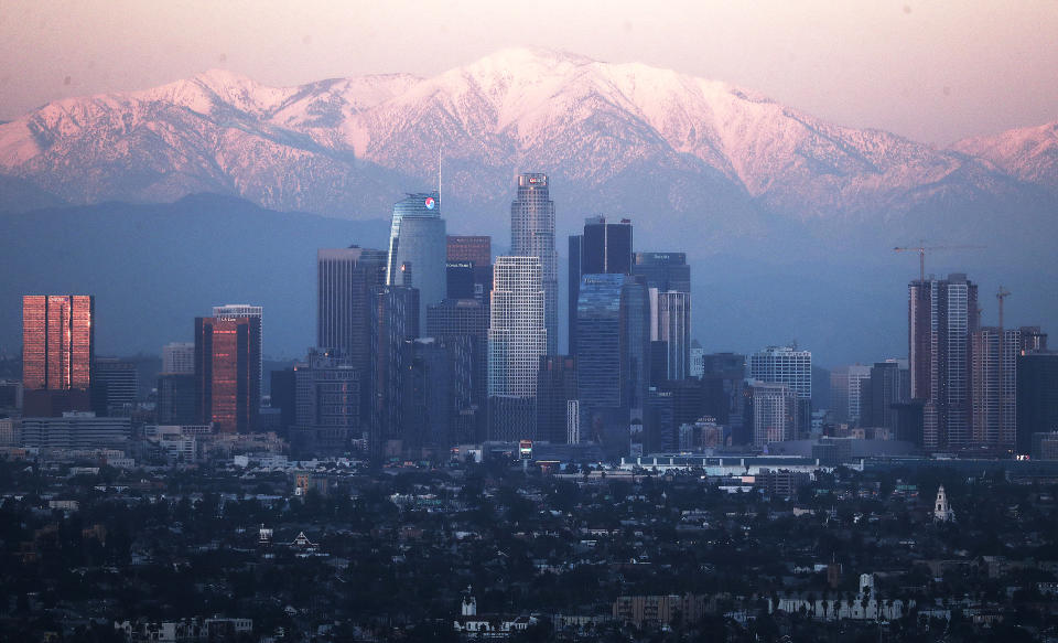 The Los Angeles Times reported that the last time it snowed in downtown Los Angeles was in 1962