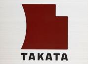 A logo of Takata Corp is seen outside the company's headquarters in Tokyo in this April 12, 2013 file photo. REUTERS/Yuya Shino/Files