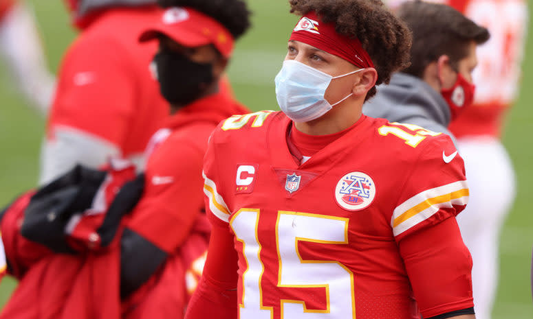 Kansas City Chiefs quarterback Patrick Mahomes on Sunday.