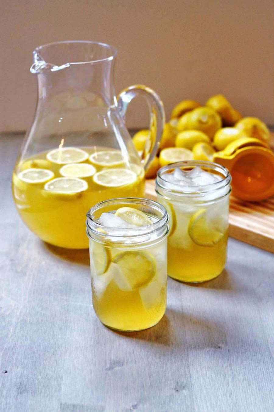 <strong>Get the <a href="http://cookswithcocktails.com/whiskey-with-homemade-lemonade-a-k-a-redneck-lemonade/" target="_blank">Whiskey With Homemade Lemonade recipe </a>from Cooks With Cocktails</strong>