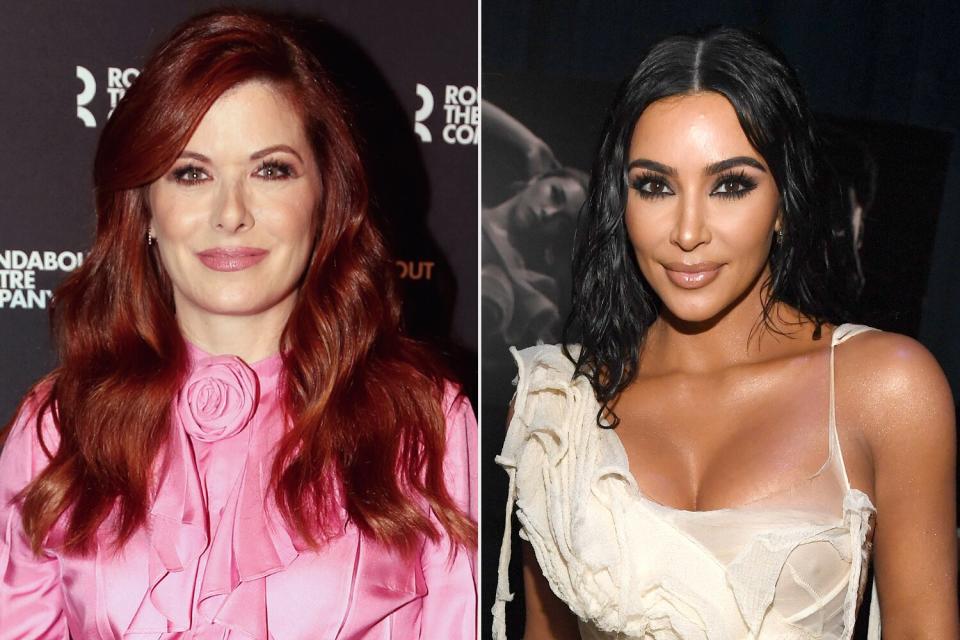 Debra Messing; Kim Kardashian