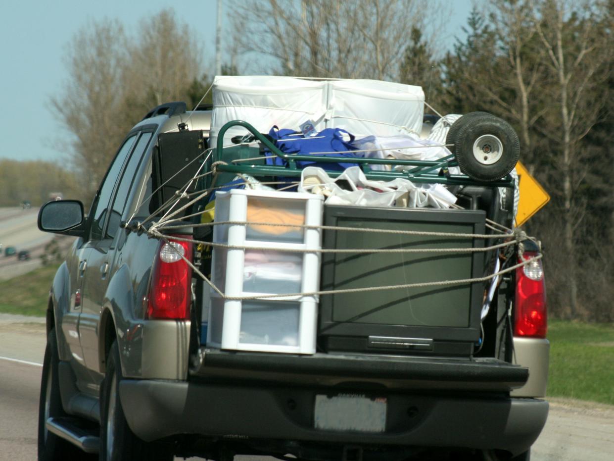 Pickup Truck Moving 