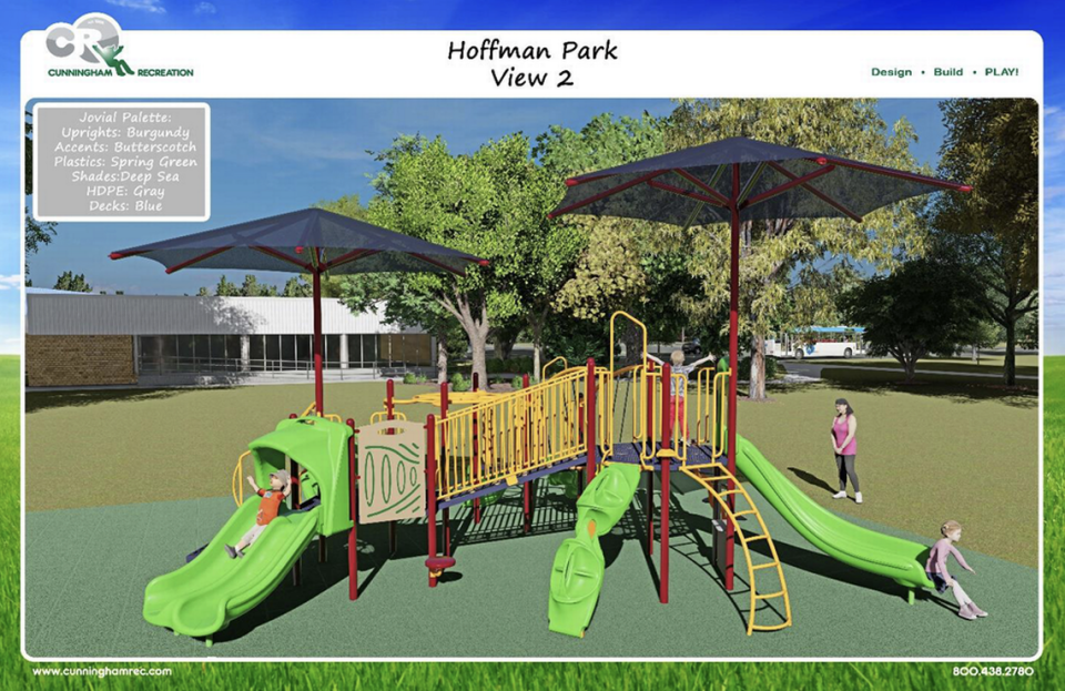 Highland hopes to add a new disability-friendly playground to Hoffman Park, with the help of a local recreation district. The Highland City Council voted Monday, Aug. 1, to apply for a grant from the Metro-East Park and Recreation District to help fund improvements to Hoffman Park, specifically an ADA-friendly playground. 