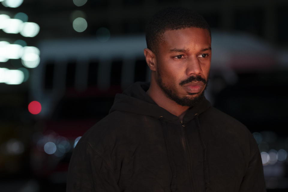 This image released by Amazon shows Michael B. Jordan in a scene from "Tom Clancy's Without Remorse." (Nadja Klier/Amazon via AP)