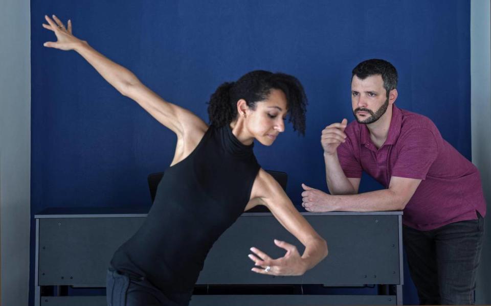 Claudia Schreier, a la izquierda, y el director Adam Barish, a la derecha, convertirán su ballet The Source en una película para el Miami City Ballet.