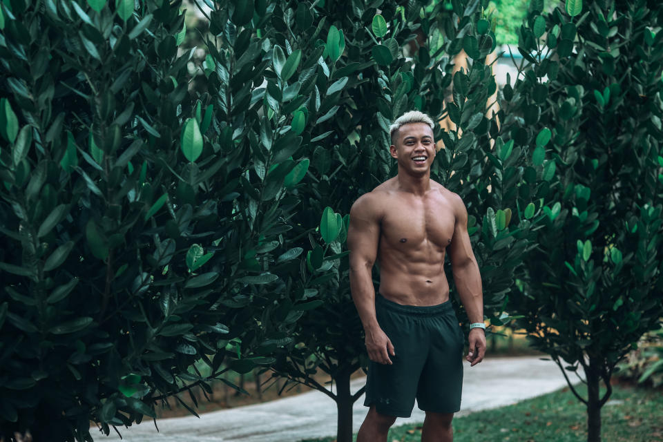 Fazrul began competing in bodybuilding in 2017, and came in second in his category, inspiring him to continue in the sport