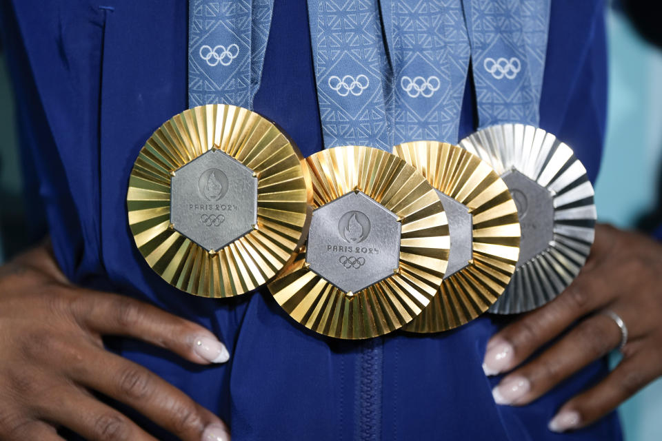 The final image of Simone Biles at the Olympics was a symbol of joy