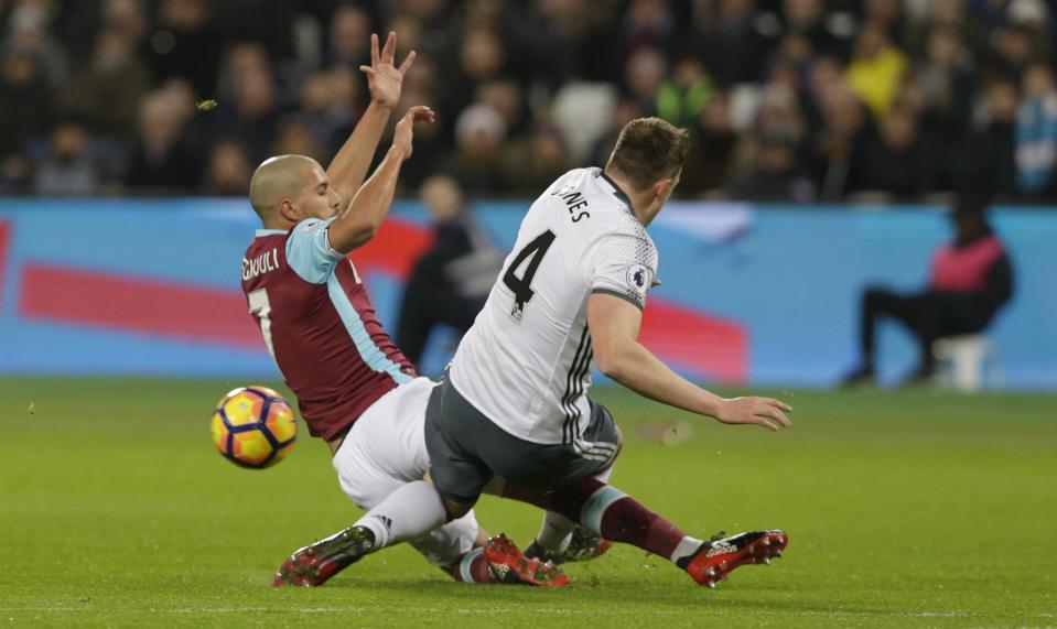 <p>West Ham United v Manchester United </p>