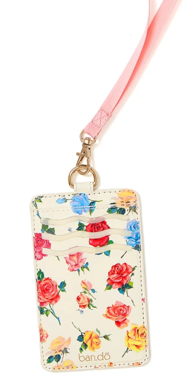 <p>Ban.do Keep it Close Card Case with Lanyard, $15, available <a href="https://rstyle.me/+lyHIQj8XpB_CmfBiL5NwFA" rel="nofollow noopener" target="_blank" data-ylk="slk:here;elm:context_link;itc:0;sec:content-canvas" class="link ">here</a>.</p>