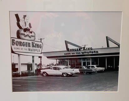 Photo of Vintage Burger King on Wall of South Beach Burger King