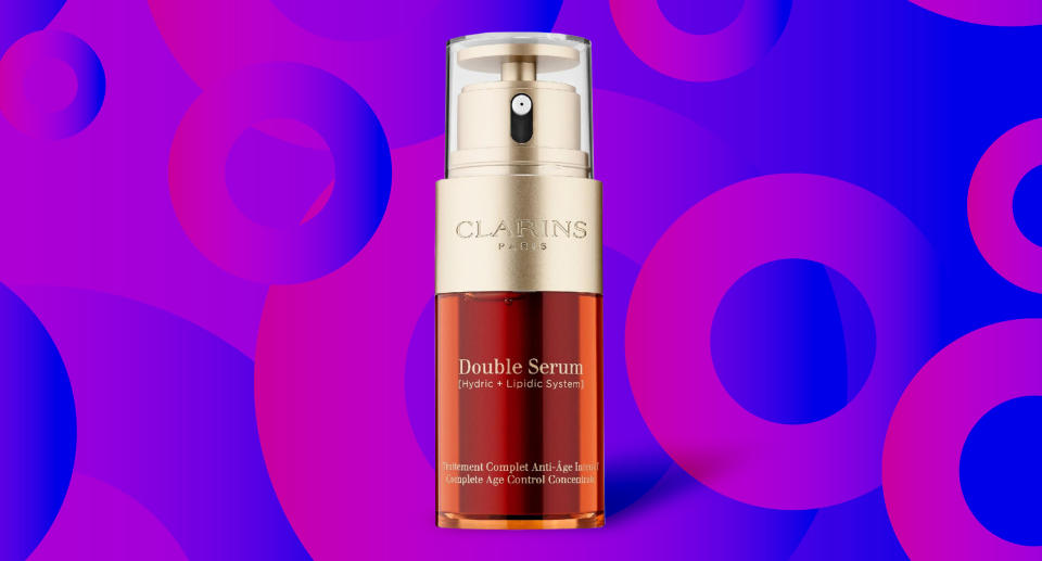 The iconic Clarins Double Serum has been an anti-aging favorite for years. (Photo: Walmart; Yahoo Lifestyle)