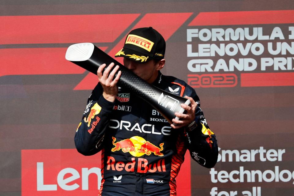 Max Verstappen was jeered by sections of the Austin crowd on Sunday (Getty Images)