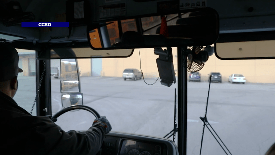 <em>The Clark County School District posted a video on its YouTube page in March with school bus drivers discussing how they prioritize safety. (CCSD)</em>