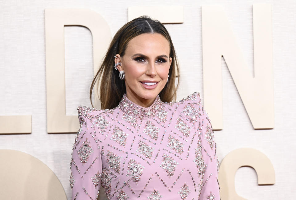 Keltie Knight at the 81st Golden Globe Awards held at the Beverly Hilton Hotel on January 7, 2024 in Beverly Hills, California. (Photo by Gilbert Flores/Golden Globes 2024/Golden Globes 2024 via Getty Images)