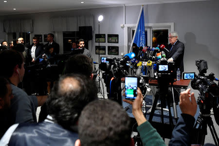 United Nations Special Envoy to Yemen Martin Griffiths is seen during a news conference at Johannesberg Palace, north of Stockholm, Sweden December 10, 2018. TT News Agency/Stina Stjernkvist via REUTERS