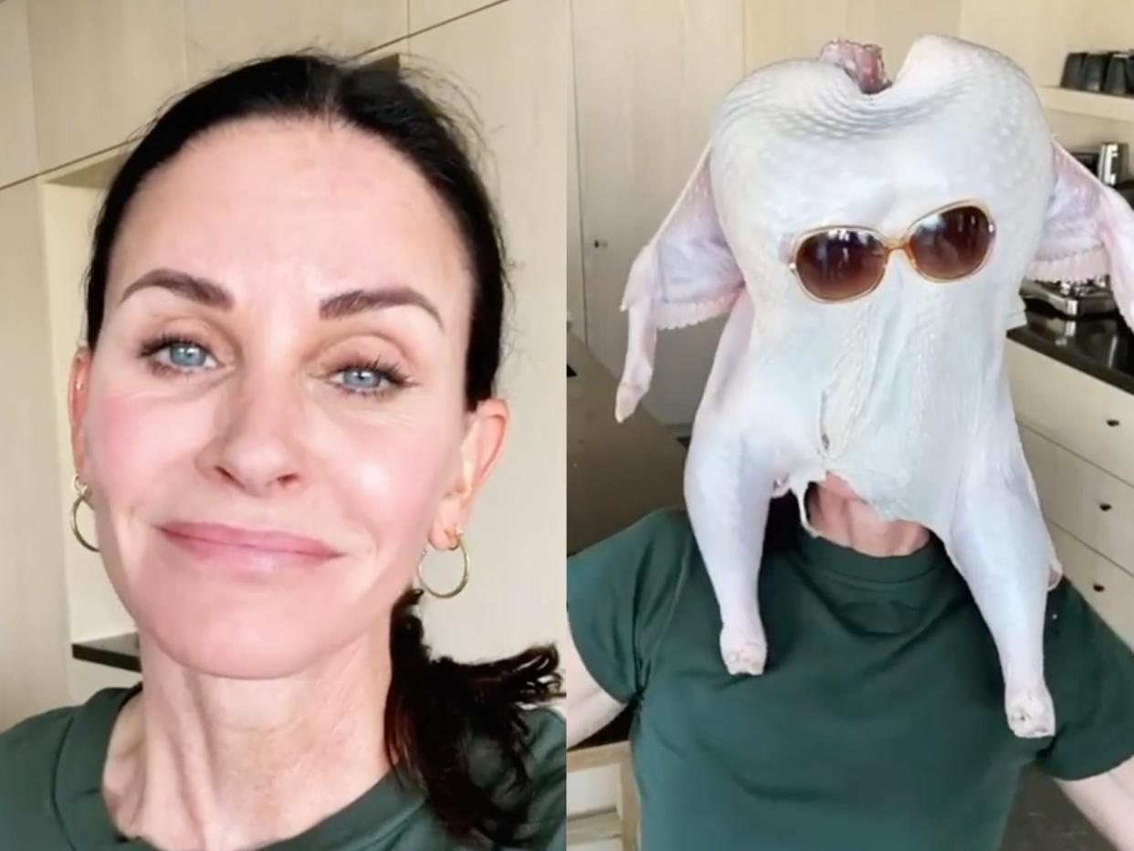 Courteney Cox recreates the Friends moment on her Instagram (Instagram)