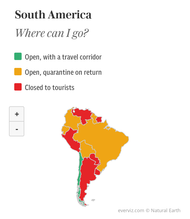 Where can I go? South America