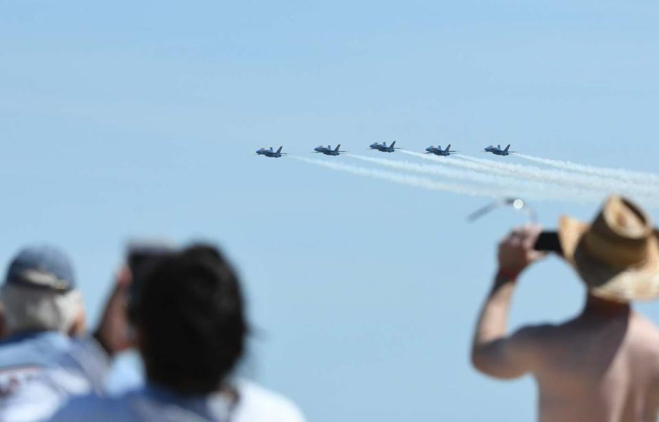 The Blue Angels during the Ocean City Air Show on Saturday, June 15, 2019 in Ocean City, Md.