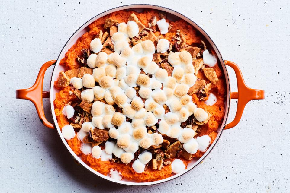 Convince even marshmallow haters with this sweet potato casserole.