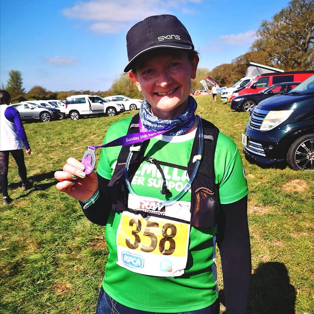 Louise Bartha, who had half her left lung removed as part of cancer treatment, says running has helped with her recovery (Louise Bartha/PA)