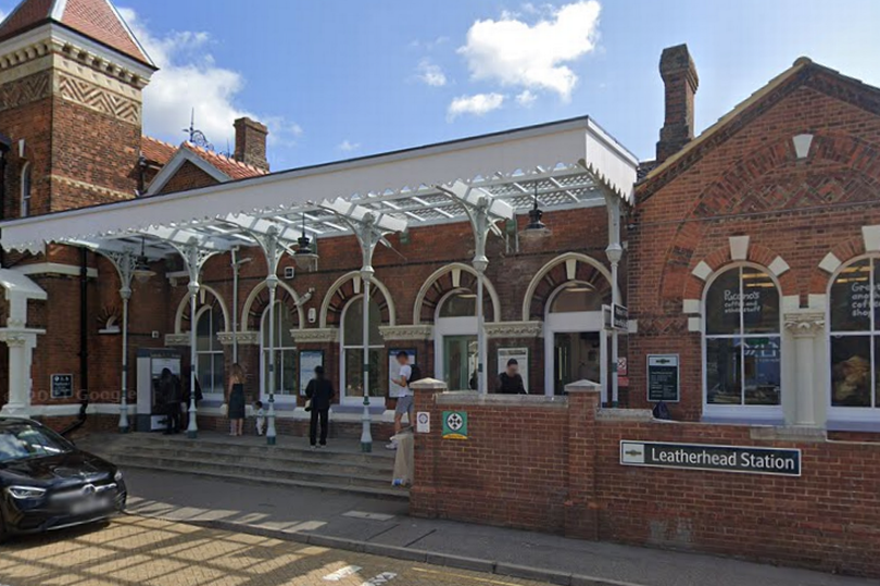 The incident happened at Leatherhead Railway Station (file photo)