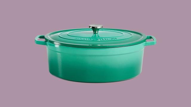 Martha Stewart Collection CLOSEOUT! Enameled Cast Iron Round 8-Qt. Dutch  Oven - Macy's