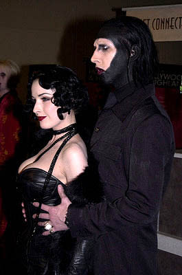 Dita Von Teese and Marilyn Manson