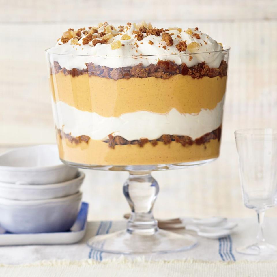 Ginger-Pumpkin Trifle with Vanilla Mascarpone Cream