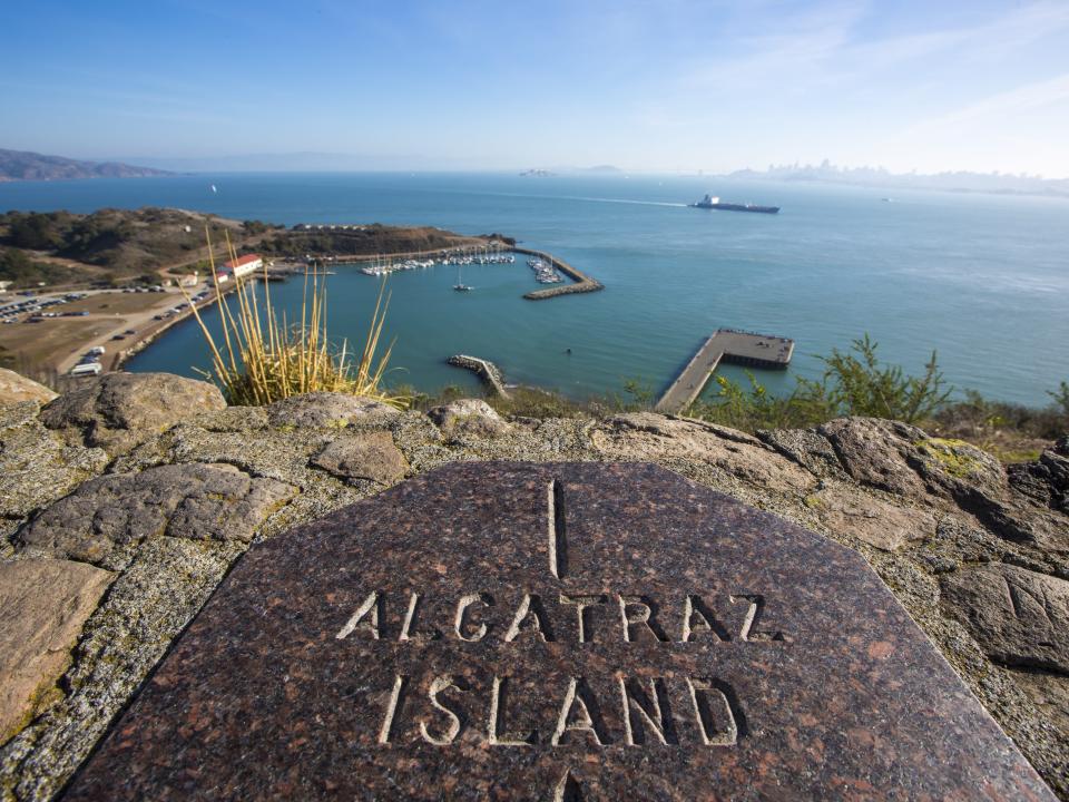 Observation post looking toward Alcatraz Island