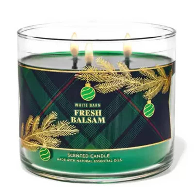 White Barn Fresh Balsam 3-Wick Candle
