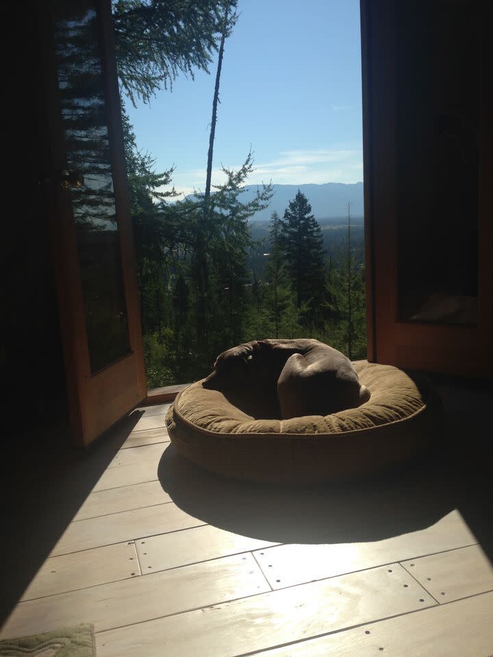 The Busbys’ off-the-grid yurt in Montana