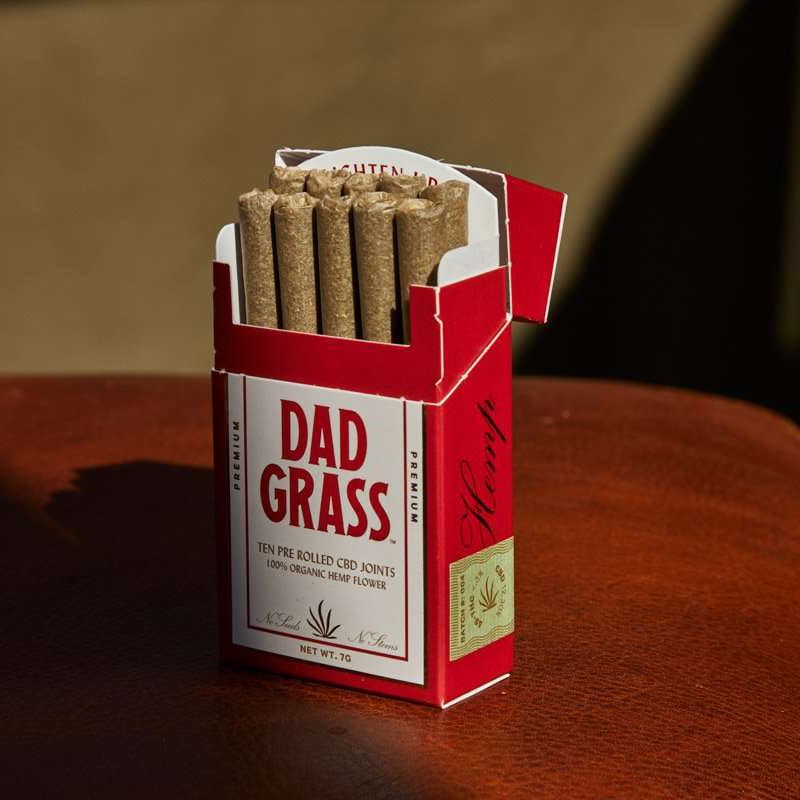 <p><a href="https://dadgrass.com/collections/hemp-cbd-joints/products/dad-grass-hemp-cbd-preroll-10-pack?variant=33207612702806" rel="nofollow noopener" target="_blank" data-ylk="slk:Shop Now;elm:context_link;itc:0;sec:content-canvas" class="link ">Shop Now</a></p><p>Hemp CBD Pre Rolled Joints (Pack of 10)</p><p>$70.00</p><p>dadgrass.com</p>